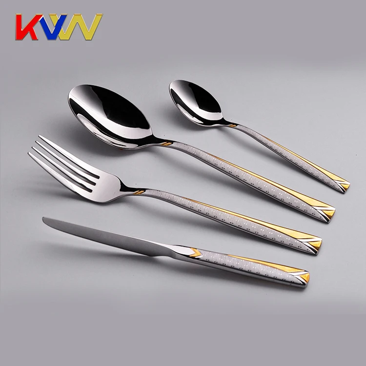 High Grade Stainless Steel Dinner Fork Knife Spoon Names Of Cutlery Set