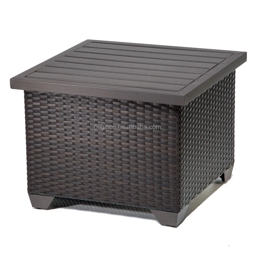 Villa hotel outdoor friends gathering sofa with ottoman footrest ...