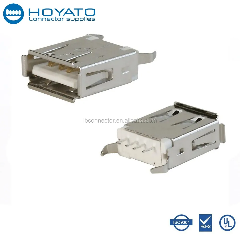 Factory Price Usb Connector Part,A Type Female Vertical Usb Connector