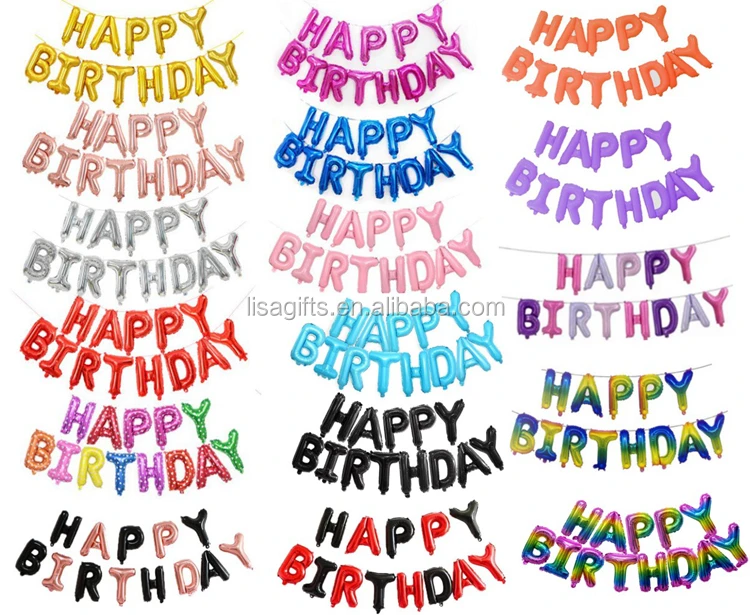 wholesale 16inch colorful happy birthday letter sets buy happy