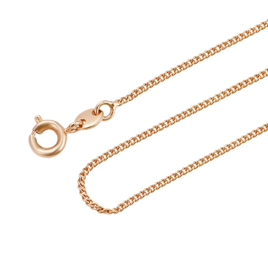 43887 xuping 2gram simple design rose gold high quality chain necklace, wholesale fashion jewelry