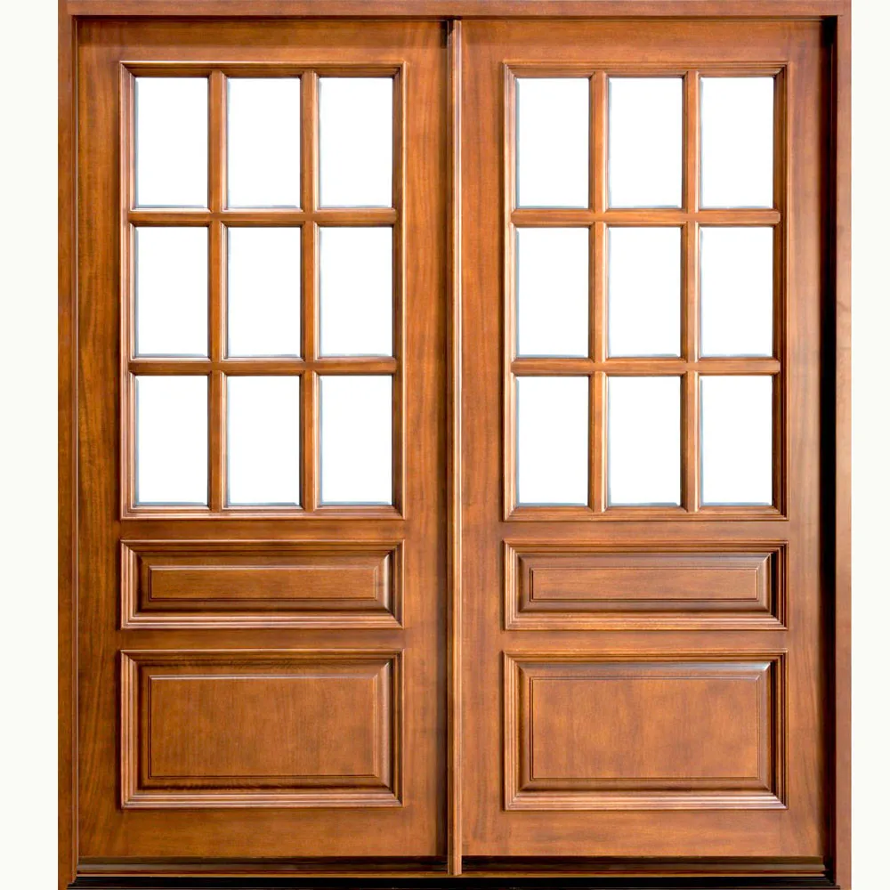 Hot Sale Wood Door Window Inserts Interior Wood Door Manufacturer