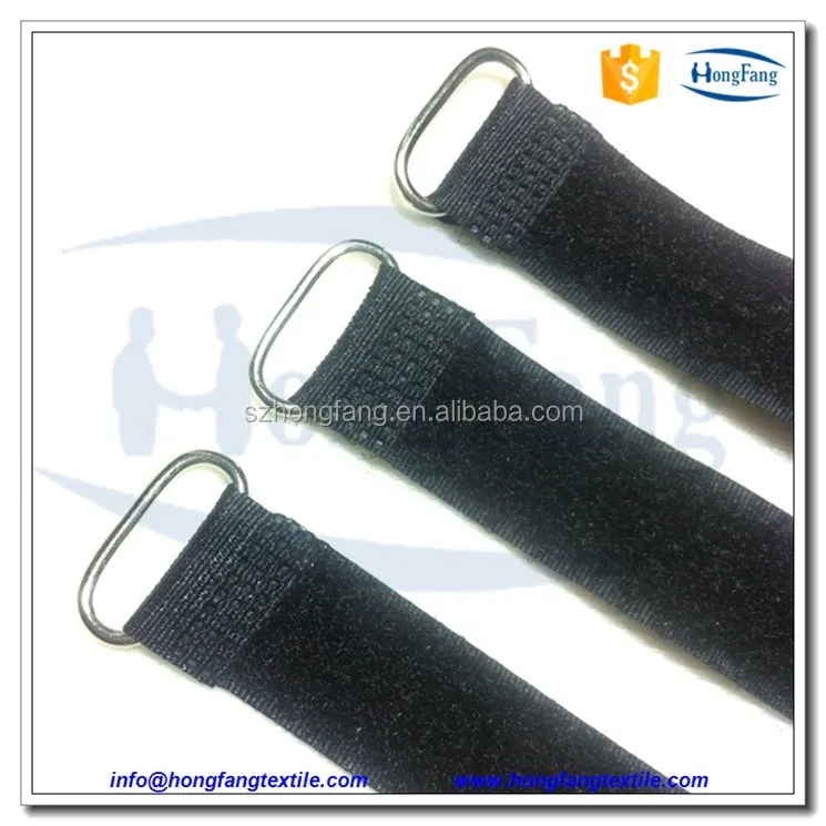 Nylon Hook And Loop Straps With Metal Buckle - Buy Metal Buckle Hook ...