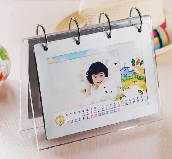 desktop acrylic photo calendar