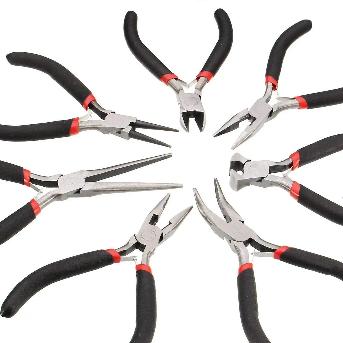 Shipwreck Beads Stainless Steel Double Nylon Jaw Round Nose Jewelry Pliers 5-Inch
