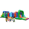 ZZPL Long adult inflatable jumping obstacle course with slide inflatable sport games Custom Inflatable Obstacle Bouncy castle