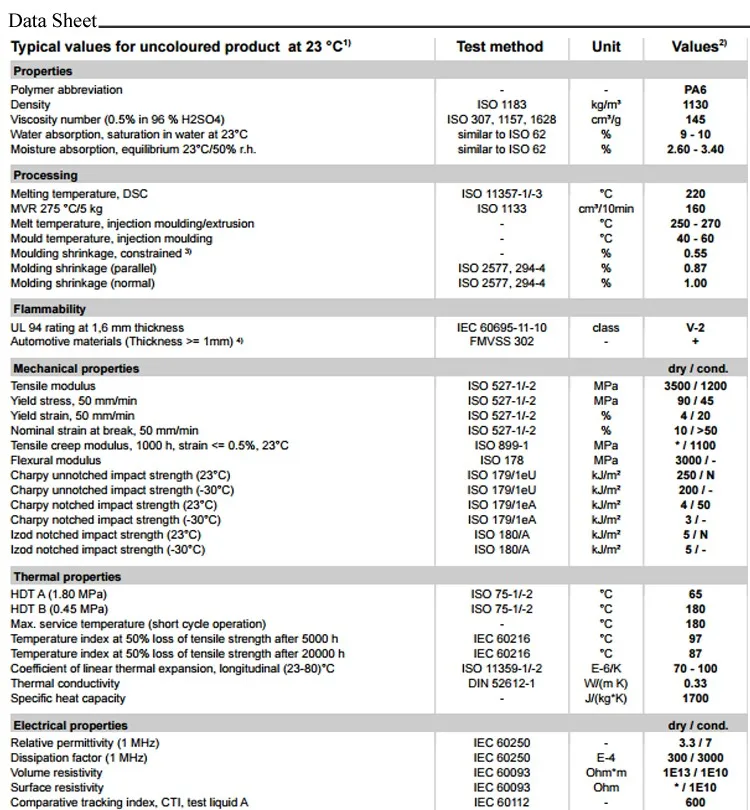 Nylon Pa6 Plastic Polyamide 6 Nylon 6 Virgin Granule Injection Molding Grade Basf Ultramid B3s ...