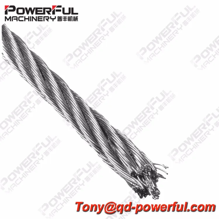 1*7 16mm Galvanized Steel Wire Strand/stay Guy Wire/ungalvanized Steel