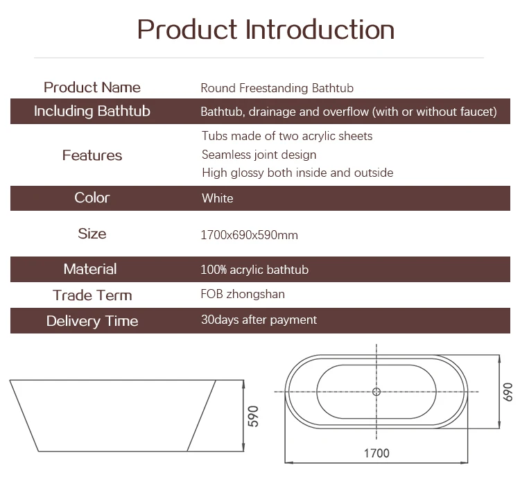Movable Simple Soft Acrylic Liner Shower Refinishing Large Portable