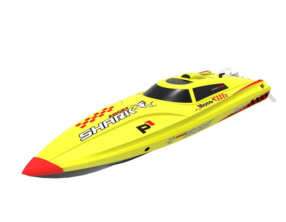 High Speed Brushless Artr Yellow Abs Rc Yacht Toys Hobbies Jet Rc Boat ...