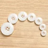 custom 4 hole round white black resin rod button for ladies suit
