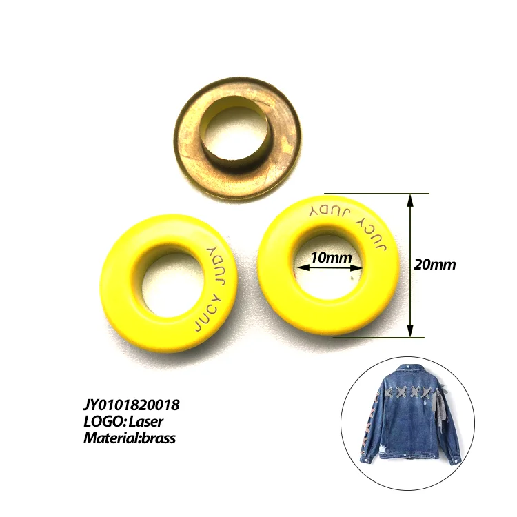 Wholesale Metal Square Eyelet Button China Brass Ring Double Eyelet