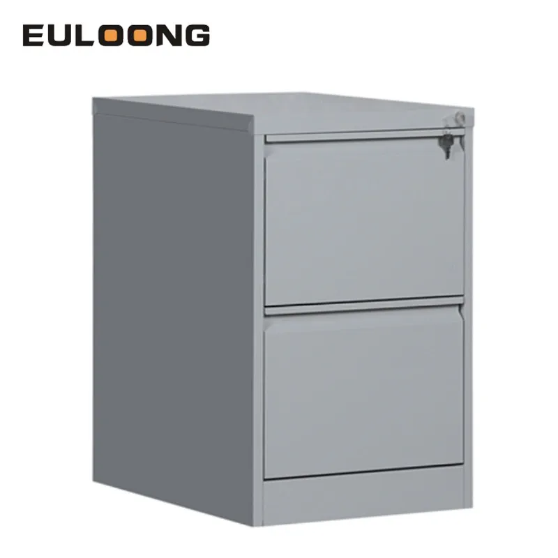 Stainless Steel 2 Drawers Vertical Filing Cabinets Mini Drawer