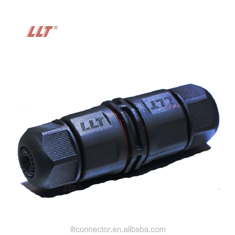 Llt L20 2/3/4 Pin Straight 2 Way Ip68 Led Lighting Waterproof Cable