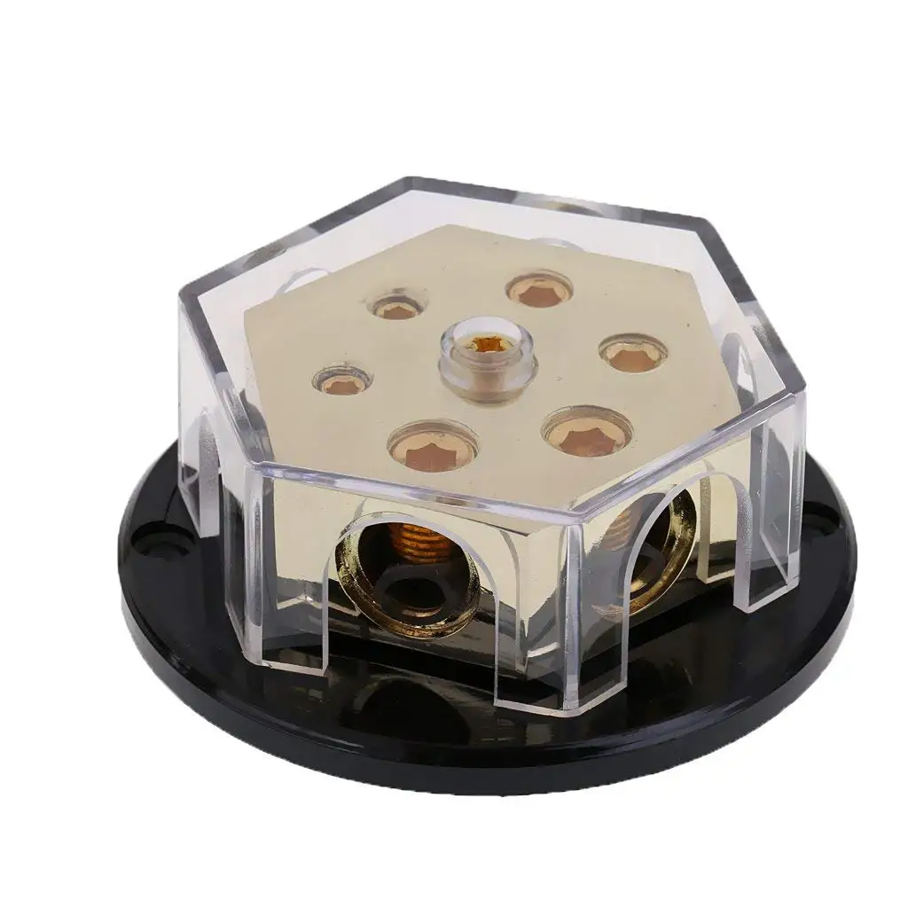 Jili Online 4x2 Gauge Input Distribution Block 8x8 Gauge Output Car Audio AWG 12 V Power