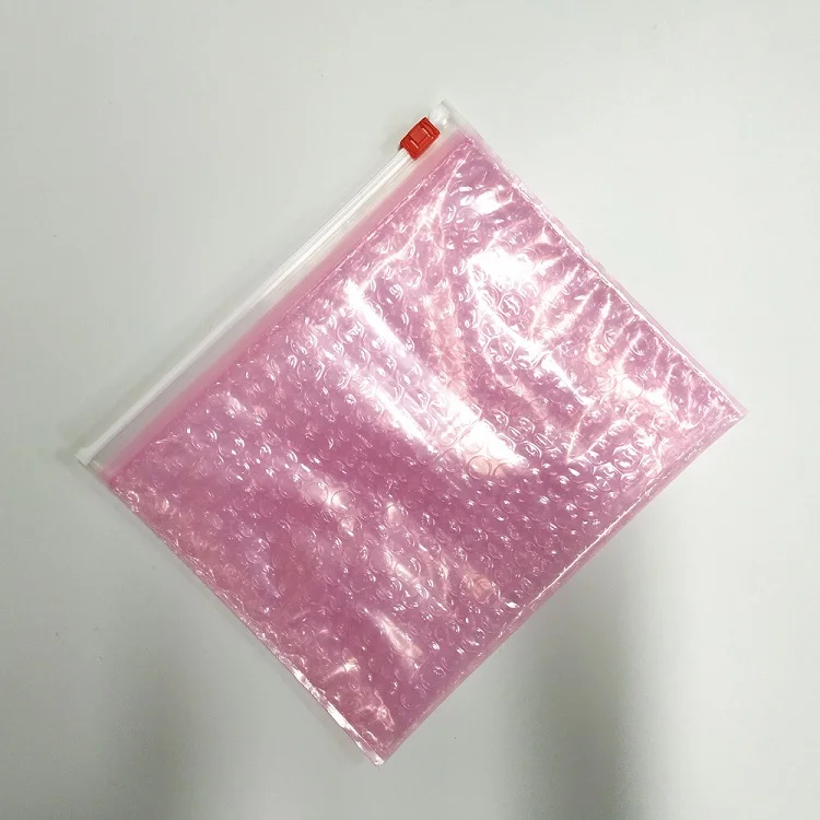 Custom Plastic Wholesale Pink Ziplock Cosmetic Bags Cheap Clear Zipper