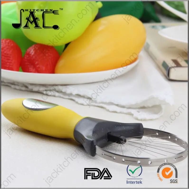 Kitchen Gadgets Convenient Stainless Steel Silicone Avocado Slicer 3 In 1