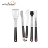 5 pieces fork spatula tong basting brush outdoor barbecue tools with oxford bag