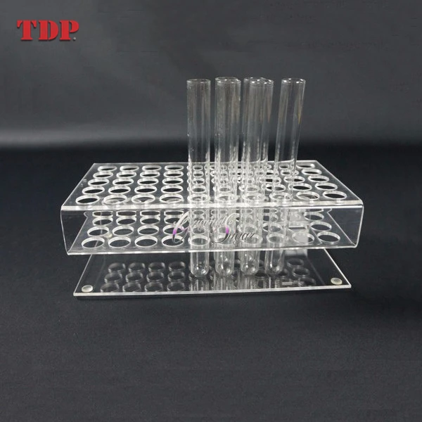 50 Holes Clear Acrylic Test Tube Display Rack/plastic Tube Stand Holder