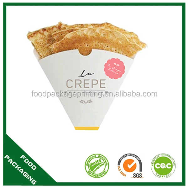 Restaurant Take Away Crepes Cone Holder,Kraft Paper Crepe Cone Holder