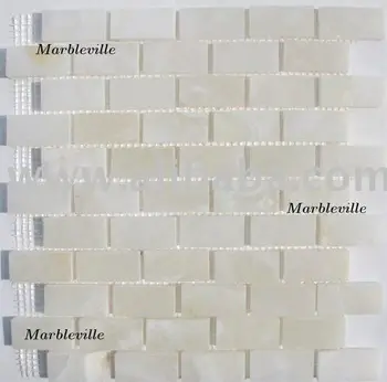 White Onyx Brick Pattern Polished Mosaic Mosaique Mosaico Mozaik Polished Mosaic Mosaique Mosaico Mozaik