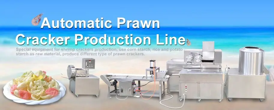 Food Shrimp Chips Fish Cracker Production Line Round Cracker Biscuit Making Machine