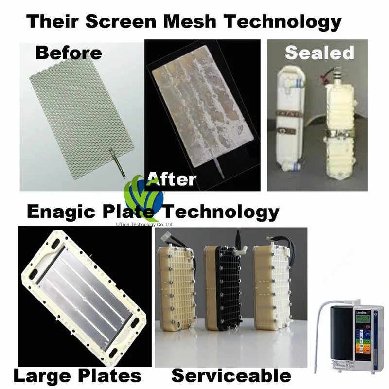 7 Plate Platinum Coated Titanium Electrodes For Alkaline Electrolysis