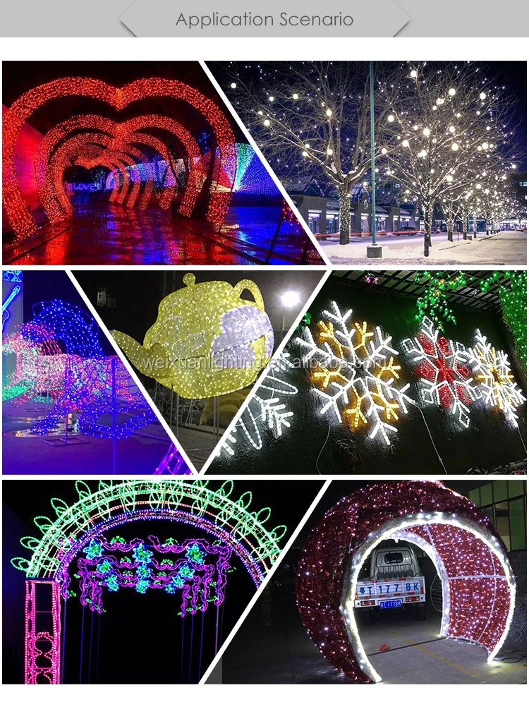 Decorative Outdoor 3d Motif Santa Clause Lighted Led Holiday Light ...