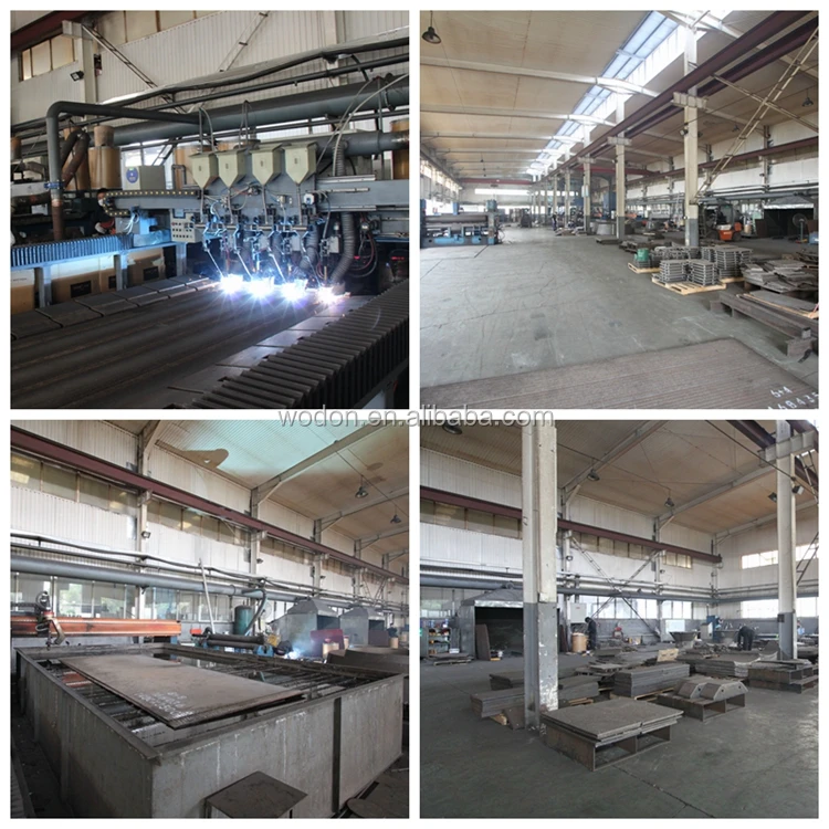 Bucket wheel excavator high chrome carbide overlay plate liner for port