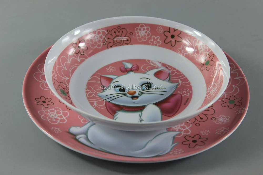 2015 New Design Melamine Plates And Bowls For Kids