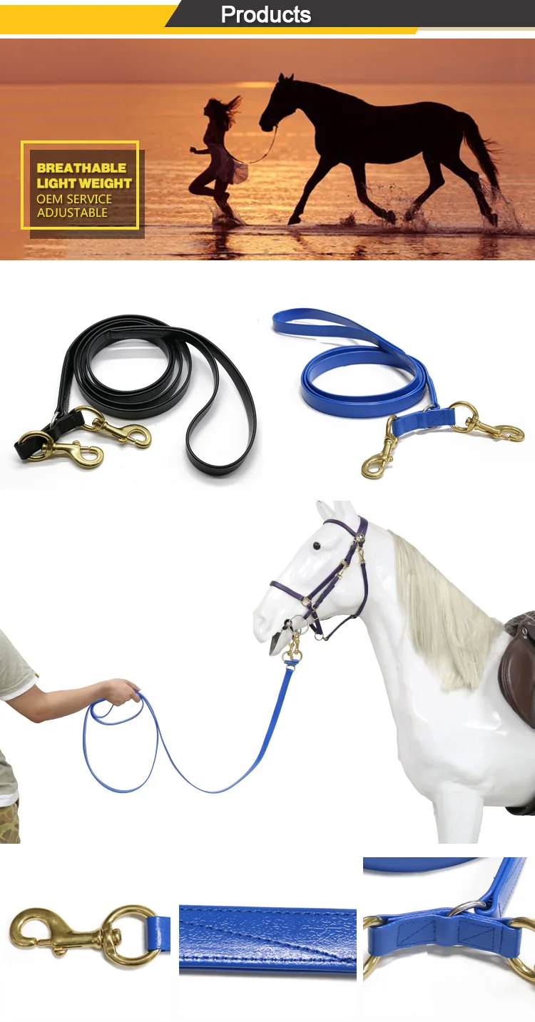 Wholesale Horse Saddle Equipment Horse Rein Lead Made Of Pvc Coated