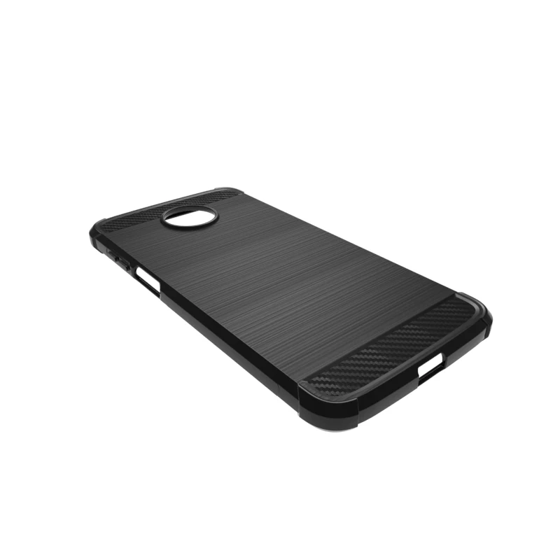 newstyle Carbon Fiber Cover soft Tpu Brushed case For Motorola moto Z3 Play