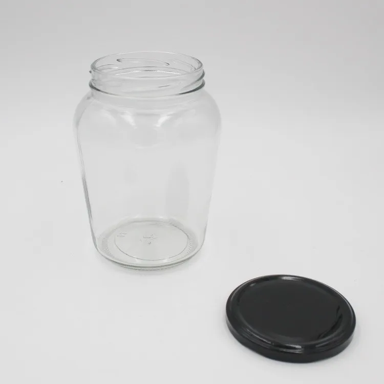 Empty 850ml Fruit Canning Jars Heat Resistant Glass Packing Bottle For