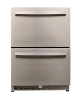 120l Electronic Mini Bar Drawer Fridge Stainless Steel Built In