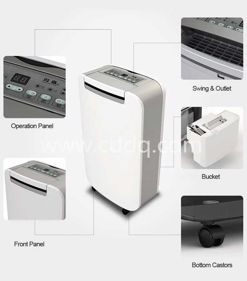 Portable Household Dehumidifier, 20LPD, 20L/Day - detail 6