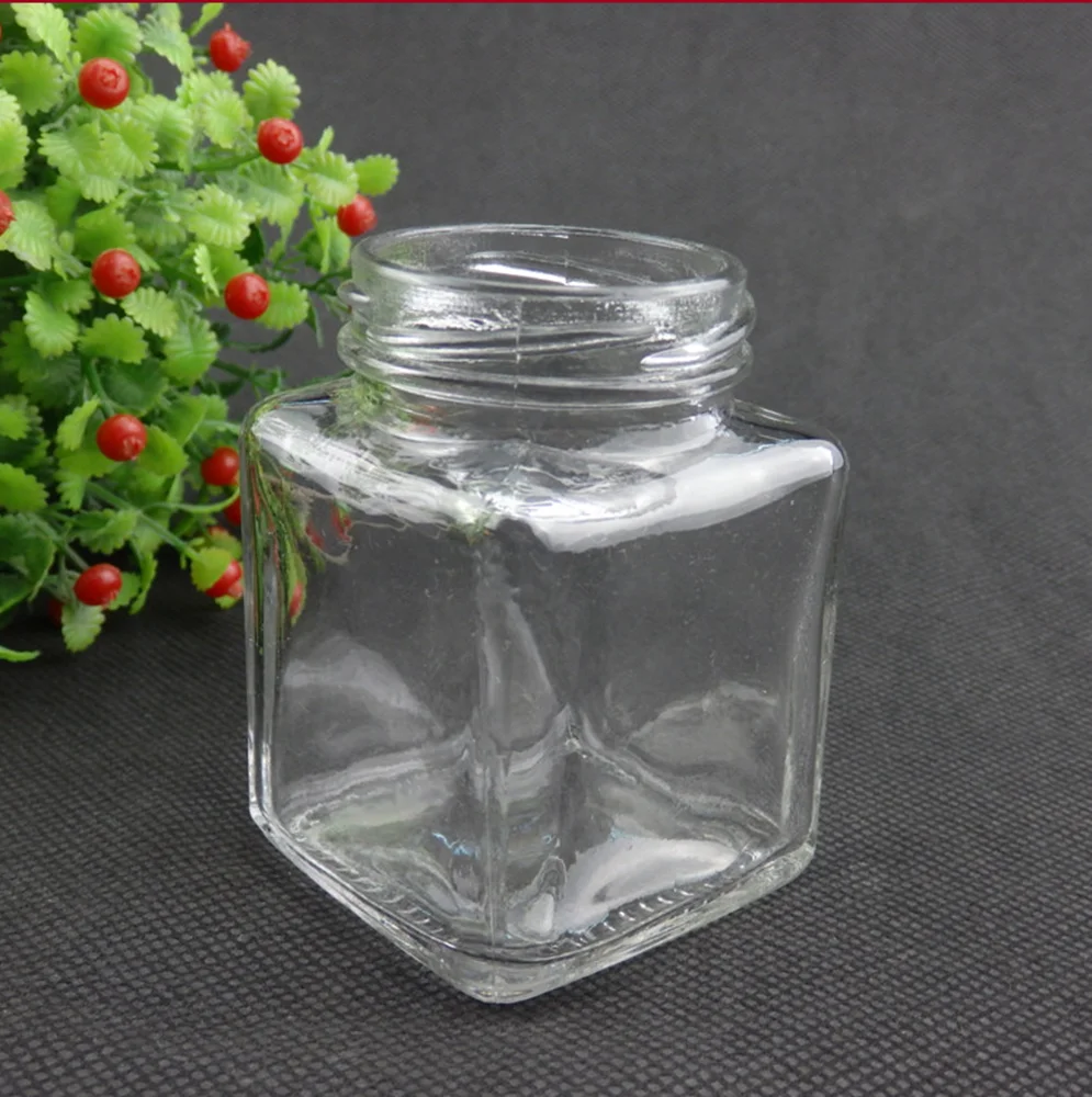 Square Small 120ml Honey Glass Jars With Tap Wholesale Canada Buy Small Glass Jar,Glass Jars