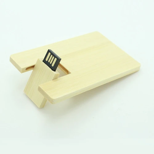 Photographer business gift customized laser etching logo 16GB slim wooden business card usb memory stick - ANKUX.COM