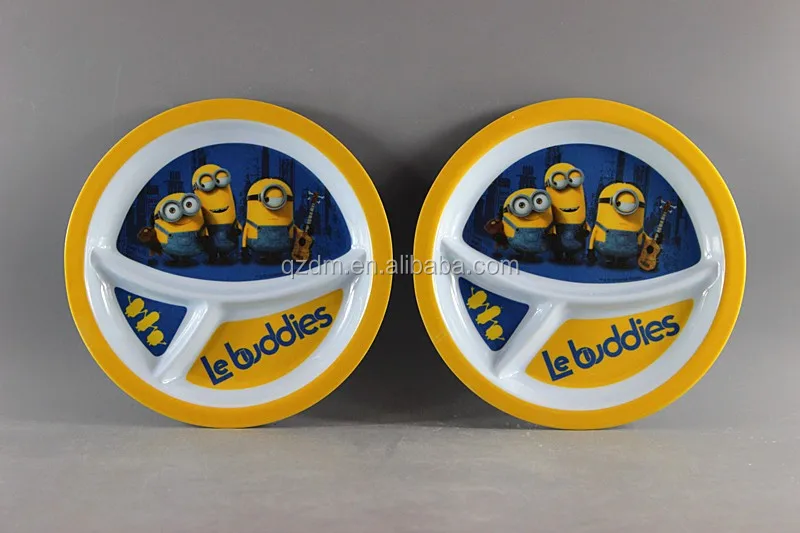 Good Design Melamine Divided Lunch Plates For Children