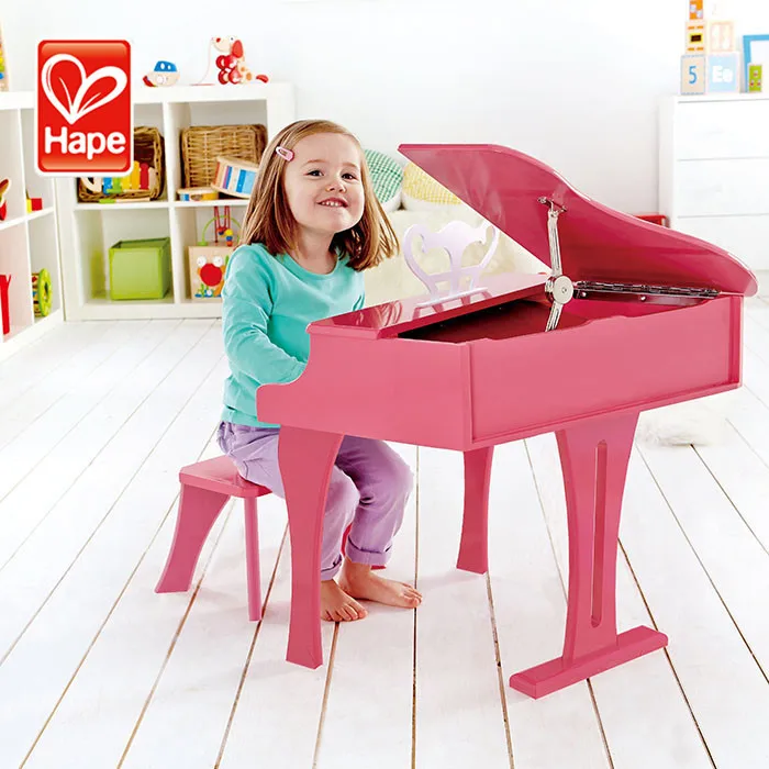 Hape müzikal oyuncak mini ahşap piyano, bebek piyano