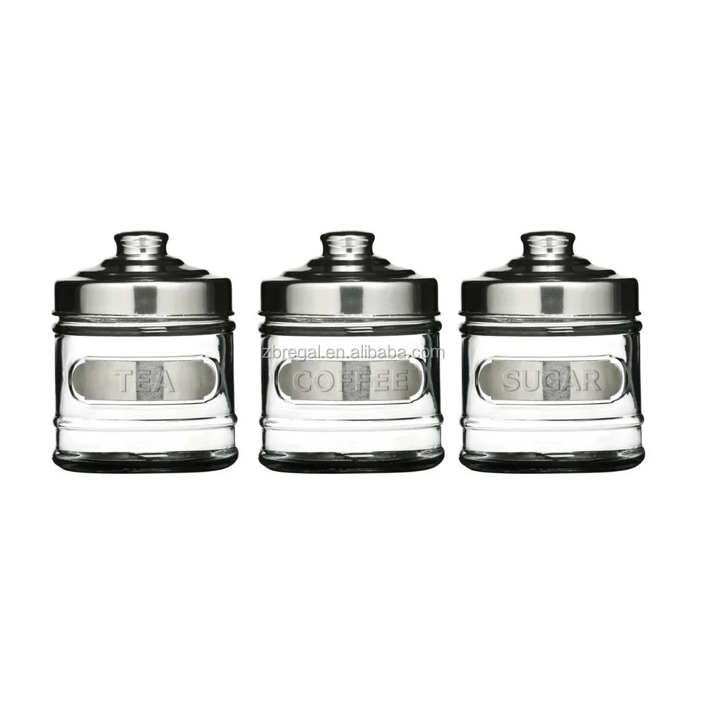 coffee tea sugar jar set