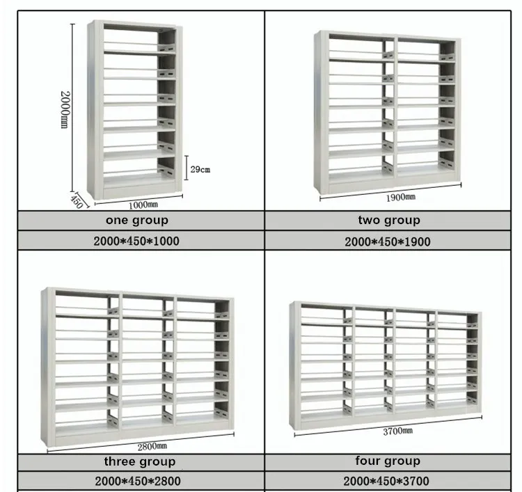 double sided library shelves