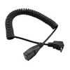 cabel reversible spiral elastic de datos metal coaxial spring coiled data transmission transfer micro usb male to female cable