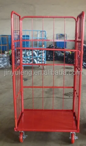 four wheel roll container,roll trolley