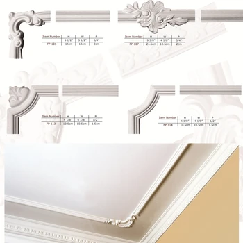 Hot Ceiling Ornaments High Density Beautiful Decorative Pu Polyurethane Plaster Corner Ceiling Moulding Buy Plaster Corner Ceiling Moulding Pu