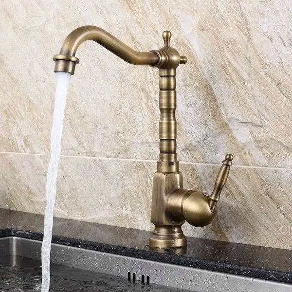 nuevo diseño de bronce antiguo cuarto de baño de lujo grifo-Grifos de