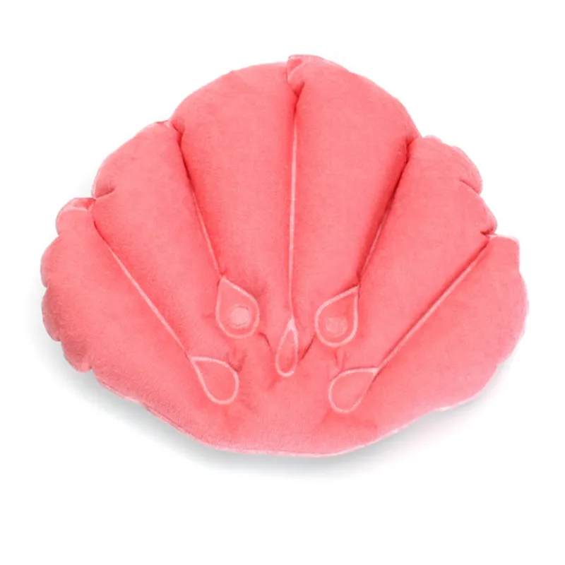 Wholesale Shell Shape Waterproof Bath Spa Neck Pillows Terry Cloth