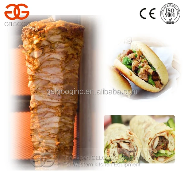 Commercial Burners Gas Turkey Doner Kebab Barbecue Grillgas Chicken Roasting Kebab Machine