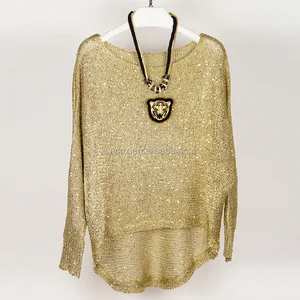woman spring summer pullover knitwear with sequins woman spring summer pullover knitwear with sequins