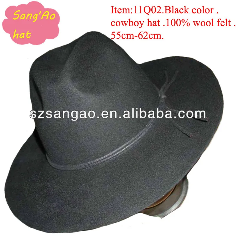 flat brim cowboy hat