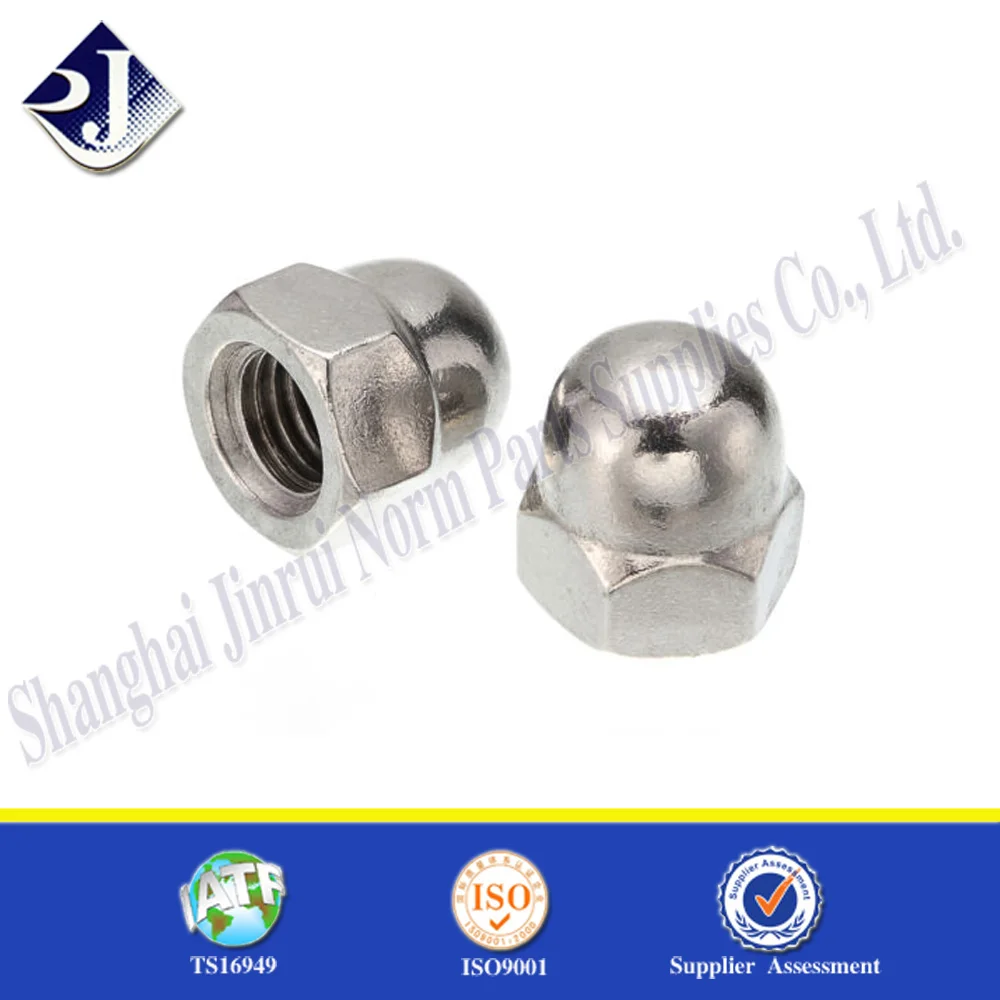 Qty 25 Stainless Steel Cap Acorn Hex Nuts UNC #12-24